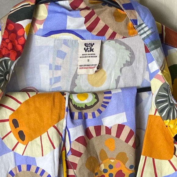 Lucy and Yak Dreamer Pyjamas Set: ORGANIC COTTON - Breakfast in Bed - Picture 3 of 4